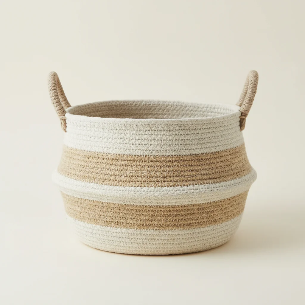 Madam Stoltz cotton storage basket