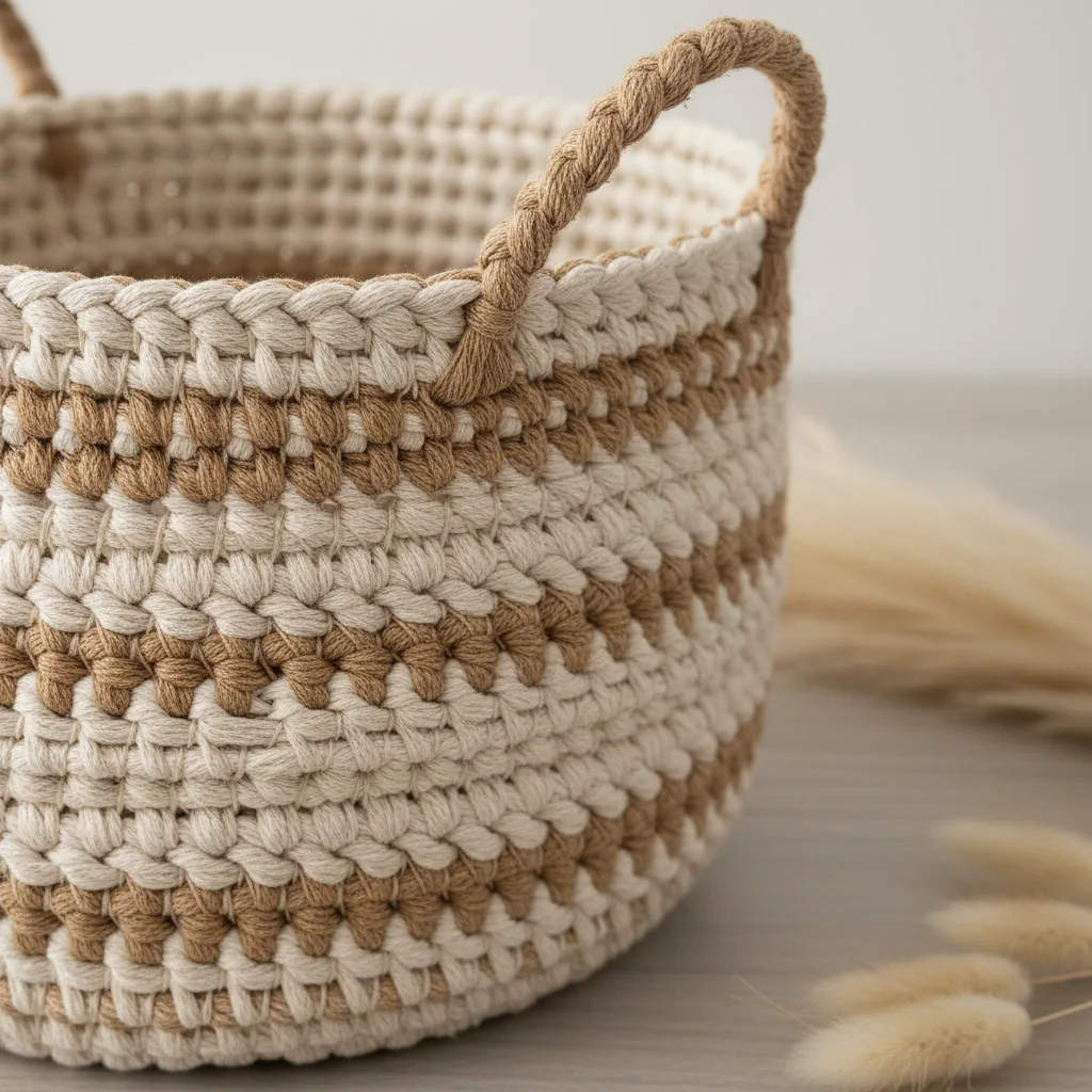 Madam Stoltz cotton storage basket image 3