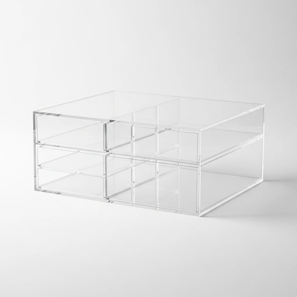 Muji acrylic storage box