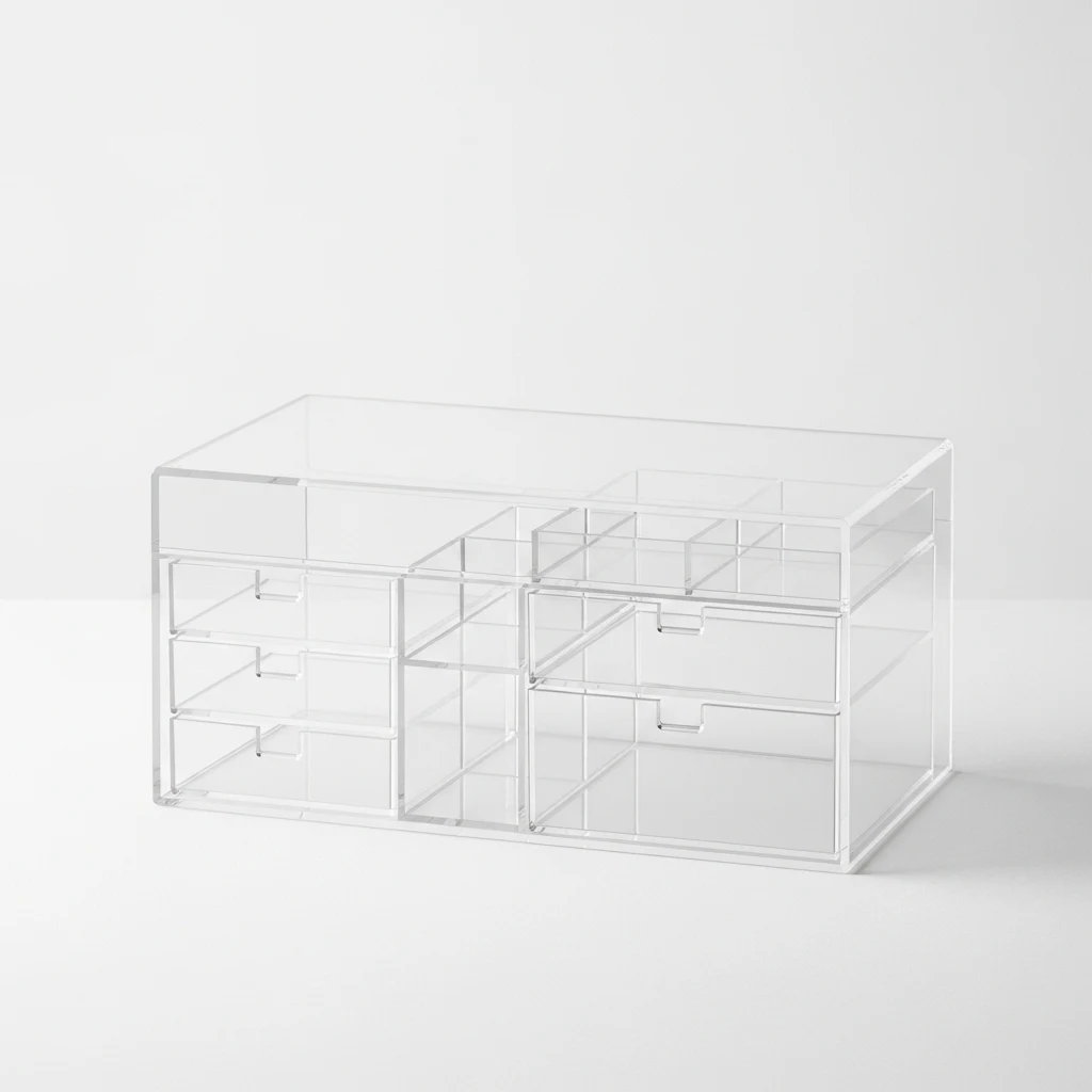 Muji acrylic storage box image 2