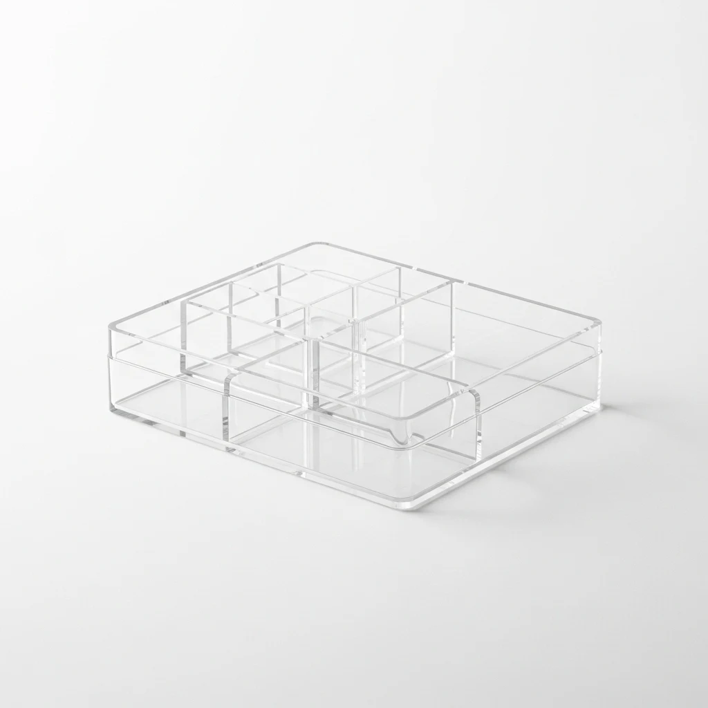 Muji acrylic storage box image 3
