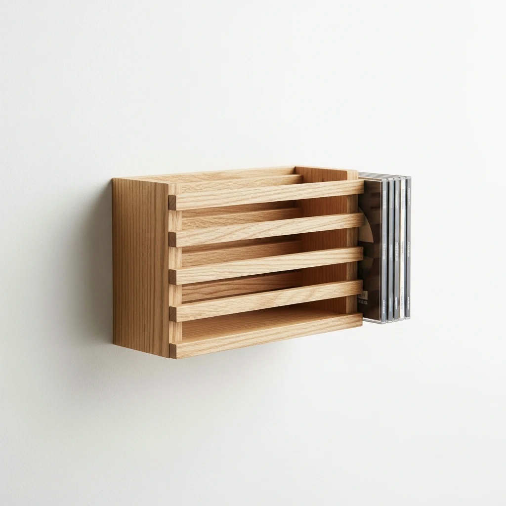 Muji wall mounted CD rack