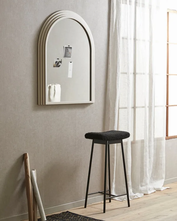 Nordal rattan wall mirror