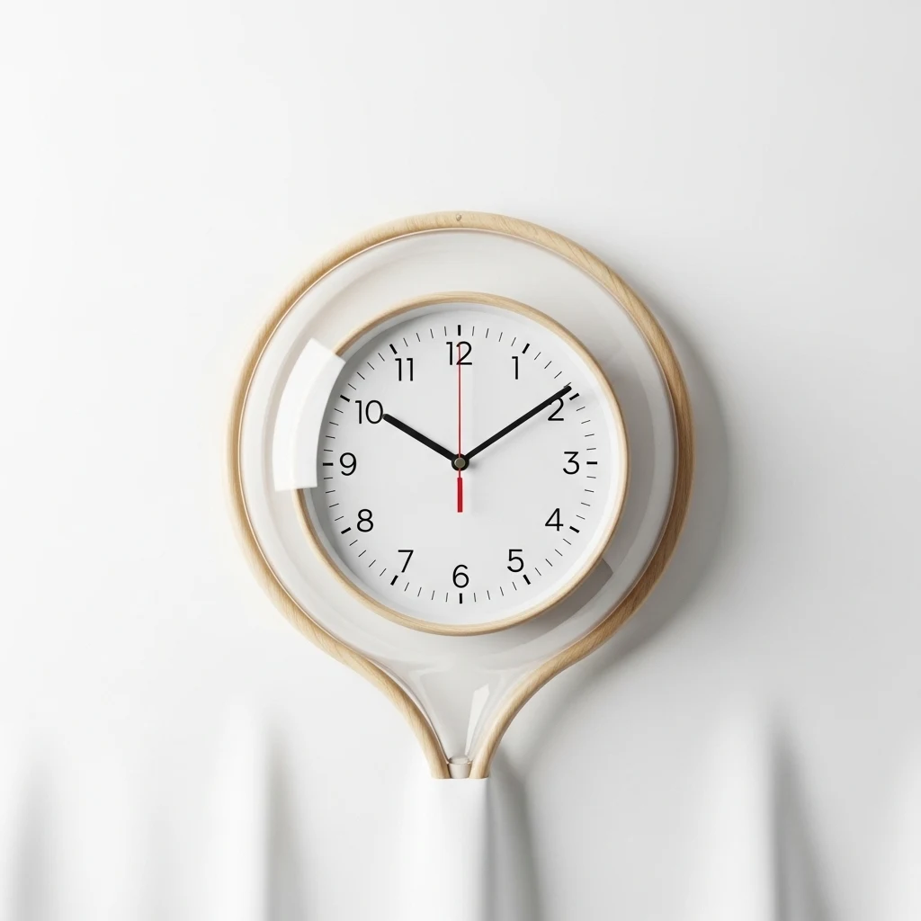 Present Time Ballon wall clock image 3